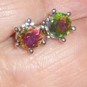 Jewelry - Silver Plated Mystic Topaz Earrings Jewelry - Silver Plated Mystic Topaz Earrings